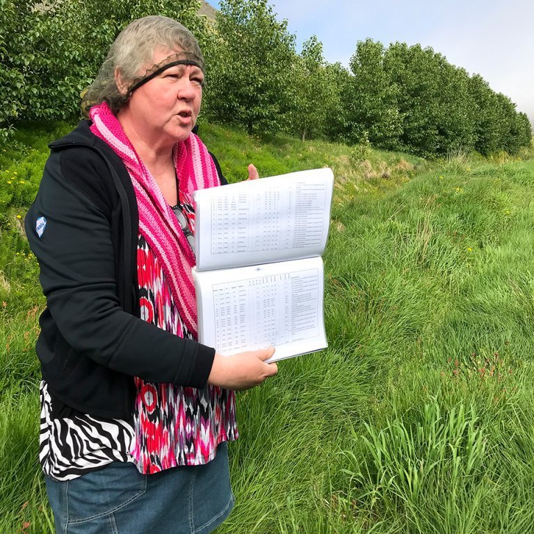 Í heimsókn hjá Lilju Magnúsdóttur að Kvígindisfelli í Tálknafirði. Ljósmynd: Sigríður Júlía Brynleifsdóttir